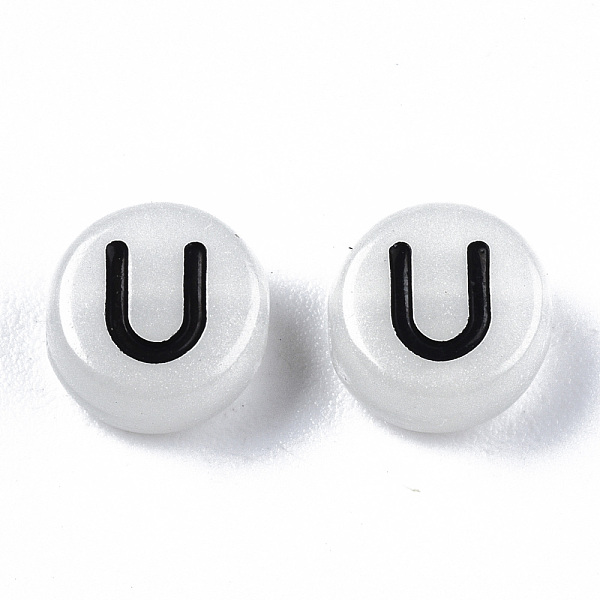 PandaHall Acrylic Beads, with Enamel and Luminous, Horizontal Hole, Flat Round with Black Letter, Glow in the Dark, Light Grey, Letter.U...
PandaHall Acrylic Beads, with Enamel and Luminous, Horizontal Hole, Flat Round with Black Letter, Glow in the Dark, Light Grey, Letter.U...