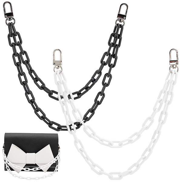 PandaHall WADORN 2Pcs 2 Colors Plastic Cable Chain Double Layer Bag Handles, with Alloy Swivel Clasp, Mixed Color, 32cm, 1pc/color Plastic..., Multicolor
PandaHall WADORN 2Pcs 2 Colors Plastic Cable Chain Double Layer Bag Handles, with Alloy Swivel Clasp, Mixed Color, 32cm, 1pc/color Plastic..., Multicolor
