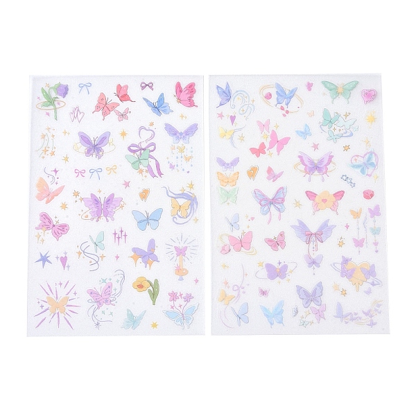 PandaHall 2Pcs 2 Styles PET Self-Adhesive Stickers, for Party Decorative Presents, Butterfly, 218x125x0.8mm, Sticker: 7~40x6~38mm, 1pc/style...
PandaHall 2Pcs 2 Styles PET Self-Adhesive Stickers, for Party Decorative Presents, Butterfly, 218x125x0.8mm, Sticker: 7~40x6~38mm, 1pc/style...