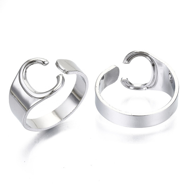 PandaHall Alloy Cuff Finger Rings, Cadmium Free & Nickel Free & Lead Free, Alphabet, Platinum, Letter.C, US Size 8(18.1mm) Alloy Letter C
PandaHall Alloy Cuff Finger Rings, Cadmium Free & Nickel Free & Lead Free, Alphabet, Platinum, Letter.C, US Size 8(18.1mm) Alloy Letter C