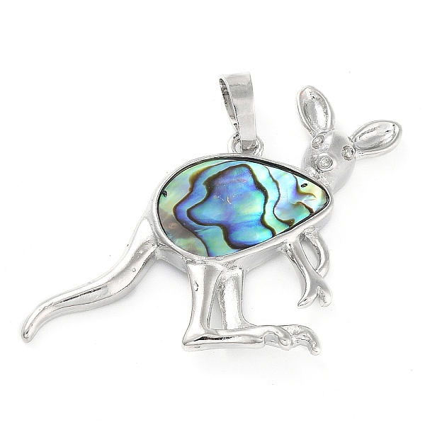 PandaHall Paua/Abalone Shell Pendants, with Brass Findings, Kangaroo, Platinum, Sea Green, 33.5x48x3mm, Hole: 5.5x7mm Paua Shell Other...
PandaHall Paua/Abalone Shell Pendants, with Brass Findings, Kangaroo, Platinum, Sea Green, 33.5x48x3mm, Hole: 5.5x7mm Paua Shell Other...