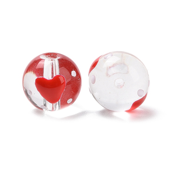 PandaHall Handmade Glass Enamel Beads Strands, Round with Heart, Red, 13x12mm, Hole: 1.2mm, about 30pcs/strand Glass Round Red
PandaHall Handmade Glass Enamel Beads Strands, Round with Heart, Red, 13x12mm, Hole: 1.2mm, about 30pcs/strand Glass Round Red