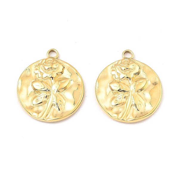 PandaHall 304 Stainless Steel Pendants, Flat Round with Rose Charm, Real 18K Gold Plated, 20.5x18x2.5mm, Hole: 1.8mm 304 Stainless Steel...
PandaHall 304 Stainless Steel Pendants, Flat Round with Rose Charm, Real 18K Gold Plated, 20.5x18x2.5mm, Hole: 1.8mm 304 Stainless Steel...