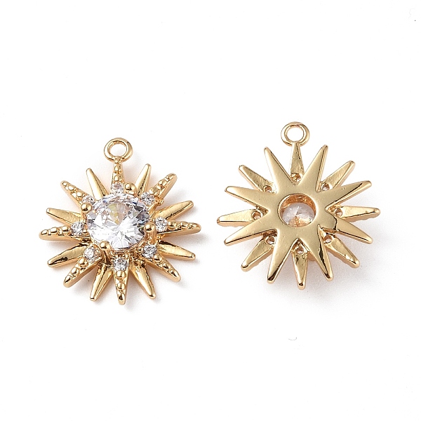 PandaHall Brass Micro Pave Clear Cubic Zirconia Pendants, with Glass, Sun Charms, Real 18K Gold Plated, 16x14x4.2mm, Hole: 1mm Brass+Cubic...
PandaHall Brass Micro Pave Clear Cubic Zirconia Pendants, with Glass, Sun Charms, Real 18K Gold Plated, 16x14x4.2mm, Hole: 1mm Brass+Cubic...