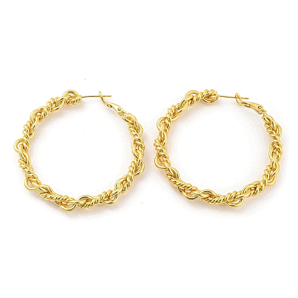 PandaHall Rack Plating Brass Hoop Earrings, Long-Lasting Plated, Cadmium Free & Lead Free, Real 18K Gold Plated, 51x52.5x6mm Brass Ring
PandaHall Rack Plating Brass Hoop Earrings, Long-Lasting Plated, Cadmium Free & Lead Free, Real 18K Gold Plated, 51x52.5x6mm Brass Ring