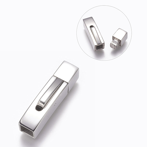 PandaHall 304 Stainless Steel Bayonet Clasps, Stainless Steel Color, 28.5x7mm, Hole: 5x5mm 304 Stainless Steel
PandaHall 304 Stainless Steel Bayonet Clasps, Stainless Steel Color, 28.5x7mm, Hole: 5x5mm 304 Stainless Steel