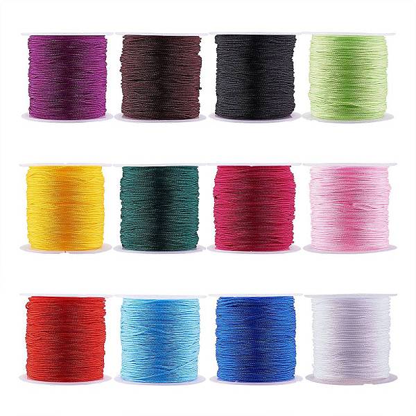PandaHall Polyester Thread, for DIY Weave Jewelry Making, Mixed Color, 0.8mm, about 20m/roll, 12roll/set Polyester Multicolor
PandaHall Polyester Thread, for DIY Weave Jewelry Making, Mixed Color, 0.8mm, about 20m/roll, 12roll/set Polyester Multicolor