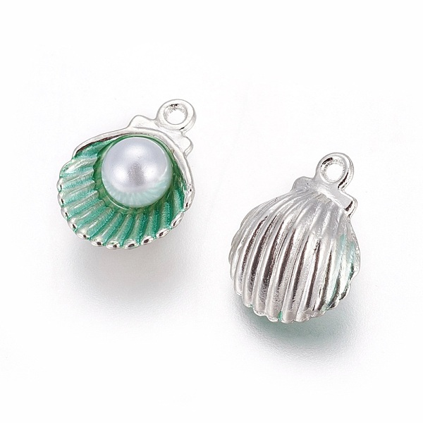 PandaHall Alloy Enamel Pendants, with Acrylic Pearl Beads, Shell, Platinum, Green, 15x11.5x7mm, Hole: 1.4mm Alloy+Enamel Shell Shape Green
PandaHall Alloy Enamel Pendants, with Acrylic Pearl Beads, Shell, Platinum, Green, 15x11.5x7mm, Hole: 1.4mm Alloy+Enamel Shell Shape Green