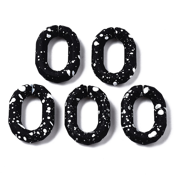 PandaHall Spray Painted CCB Plastic Linking Rings, Quick Link Connectors, for Jewelry Chain Making, Oval, Black, 25.5x18x5.5mm, Inner...
PandaHall Spray Painted CCB Plastic Linking Rings, Quick Link Connectors, for Jewelry Chain Making, Oval, Black, 25.5x18x5.5mm, Inner...