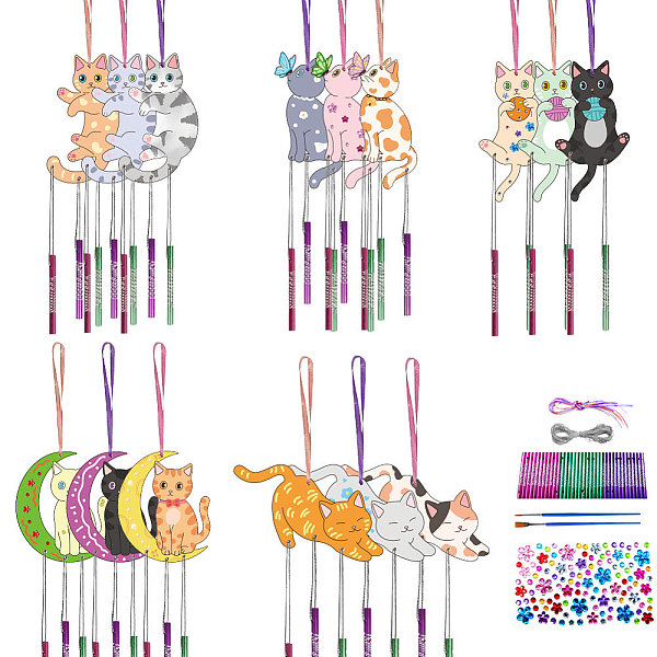 PandaHall DIY Wood Wind Chime Making Kit, Including 45Pcs Aluminum Tube Wind Chim, 15Pcs Wood , 13M Silver Wire, 2Pcs Brush, 1 Sheets..., Multicolor
PandaHall DIY Wood Wind Chime Making Kit, Including 45Pcs Aluminum Tube Wind Chim, 15Pcs Wood , 13M Silver Wire, 2Pcs Brush, 1 Sheets..., Multicolor
