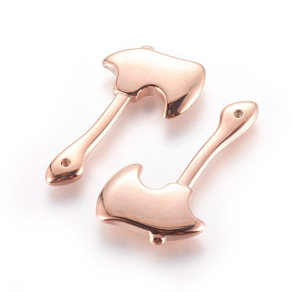 PandaHall 304 Stainless Steel Pendants, Axe, Rose Gold, 39x22.5x4mm, Hole: 2mm 304 Stainless Steel Tool
PandaHall 304 Stainless Steel Pendants, Axe, Rose Gold, 39x22.5x4mm, Hole: 2mm 304 Stainless Steel Tool