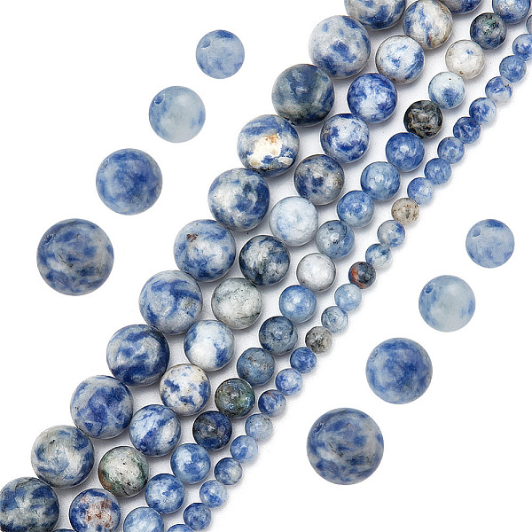 PandaHall GOMAKERER 4 Strands 4 Styles Natural Blue Spot Jasper Beads Strands, Round, 4~10mm, Hole: 0.5~1mm, about 1 strand/style Blue Spot...
PandaHall GOMAKERER 4 Strands 4 Styles Natural Blue Spot Jasper Beads Strands, Round, 4~10mm, Hole: 0.5~1mm, about 1 strand/style Blue Spot...