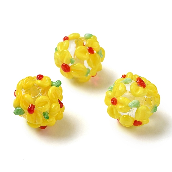 PandaHall Handmade Lampwork Beads, Flower, Yellow, 11~13mm, Hole: 1.2mm Lampwork Flower Yellow
PandaHall Handmade Lampwork Beads, Flower, Yellow, 11~13mm, Hole: 1.2mm Lampwork Flower Yellow