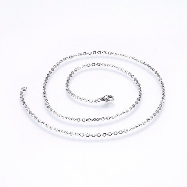 PandaHall 304 Stainless Steel Cable Chains Necklaces, with Lobster Claw Clasps, Stainless Steel Color, 19.7 inch(50cm), 2.3mm 304 Stainless...
PandaHall 304 Stainless Steel Cable Chains Necklaces, with Lobster Claw Clasps, Stainless Steel Color, 19.7 inch(50cm), 2.3mm 304 Stainless...