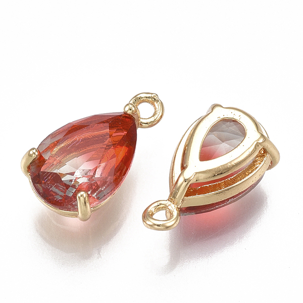 PandaHall Glass Pendants, with Brass Findings, Faceted, teardrop, Golden, Colorful, 13x7x5mm, Hole: 1.2mm Brass+Glass Teardrop
PandaHall Glass Pendants, with Brass Findings, Faceted, teardrop, Golden, Colorful, 13x7x5mm, Hole: 1.2mm Brass+Glass Teardrop