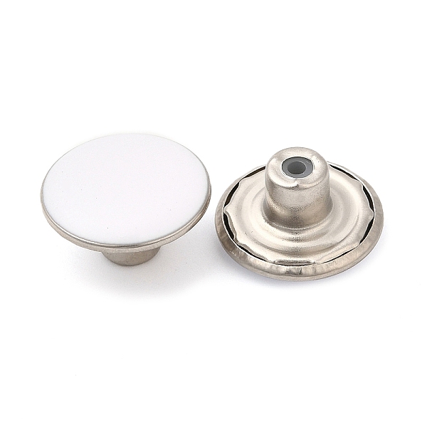 PandaHall Alloy Button Pins for Jeans, Nautical Buttons, Garment Accessories, White, 17mm Alloy Round White
PandaHall Alloy Button Pins for Jeans, Nautical Buttons, Garment Accessories, White, 17mm Alloy Round White