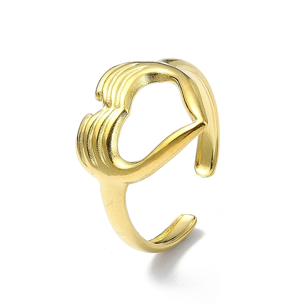 PandaHall Ion Plating(IP) 304 Stainless Steel Open Cuff Ring, Hollow Heart, Real 18K Gold Plated, US Size 8 1/2(18.5mm) 304 Stainless Steel...
PandaHall Ion Plating(IP) 304 Stainless Steel Open Cuff Ring, Hollow Heart, Real 18K Gold Plated, US Size 8 1/2(18.5mm) 304 Stainless Steel...