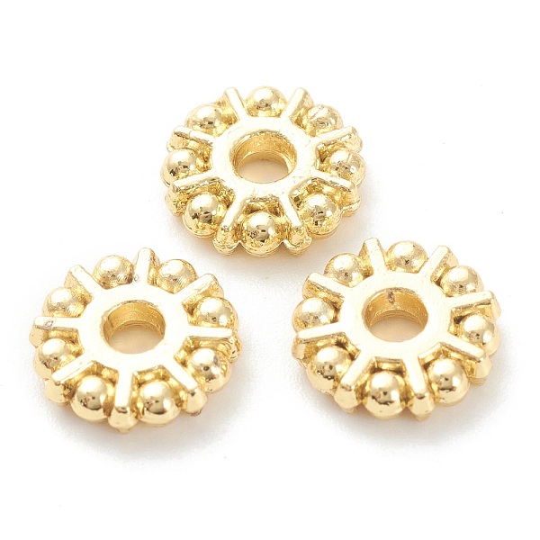 PandaHall Rack Plating Alloy Spacer Beads, Lead Free & Cadmium Free, Long-Lasting Plated, Flat Round, Real 18K Gold Plated, 8.5x2mm, Hole...
PandaHall Rack Plating Alloy Spacer Beads, Lead Free & Cadmium Free, Long-Lasting Plated, Flat Round, Real 18K Gold Plated, 8.5x2mm, Hole...