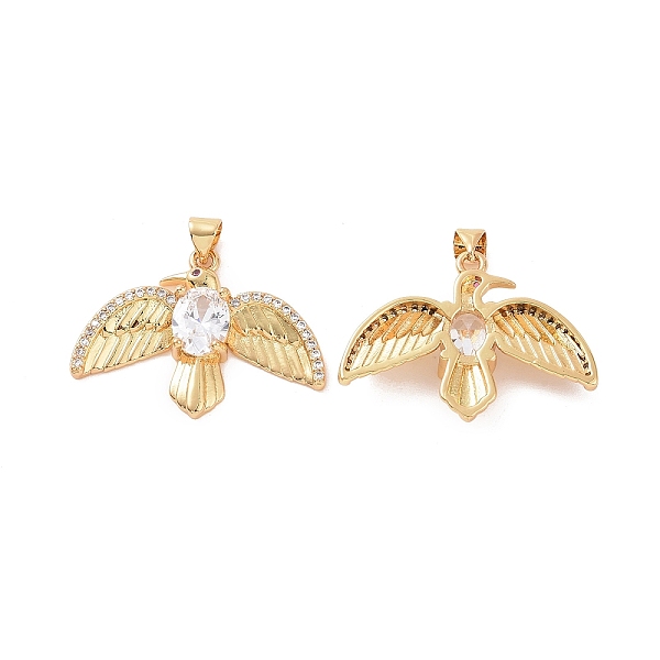 PandaHall Brass Micro Pave Cubic Zirconia Pendants, Bird Charm, Golden, Clear, 27x31.5x5mm, Hole: 5x3mm Brass+Cubic Zirconia Bird Clear
PandaHall Brass Micro Pave Cubic Zirconia Pendants, Bird Charm, Golden, Clear, 27x31.5x5mm, Hole: 5x3mm Brass+Cubic Zirconia Bird Clear