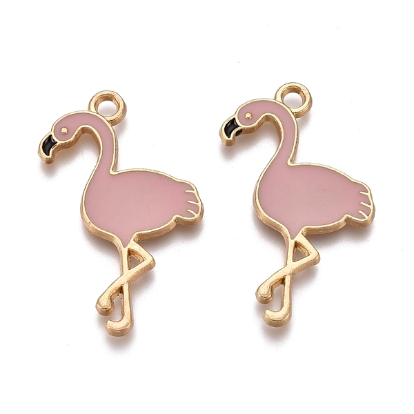PandaHall Alloy Enamel Pendants, Flamingo Shape, Golden, Thistle, 28.5x18x1mm, Hole: 2mm Alloy+Enamel Bird Purple
PandaHall Alloy Enamel Pendants, Flamingo Shape, Golden, Thistle, 28.5x18x1mm, Hole: 2mm Alloy+Enamel Bird Purple