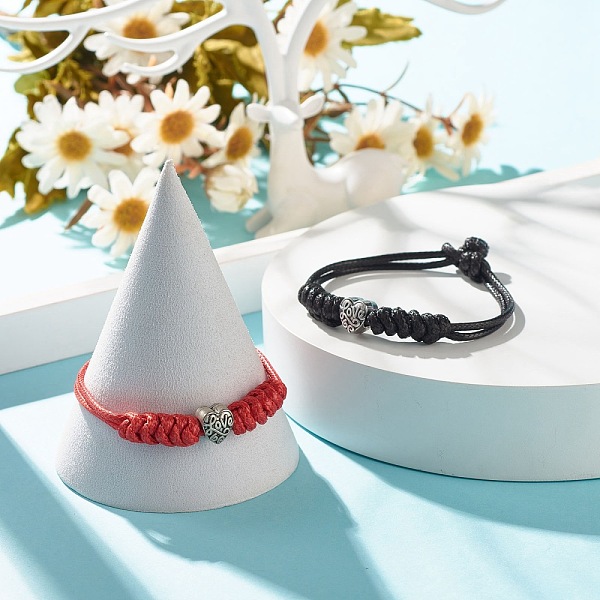 PandaHall 2Pcs 2 Color Alloy with Word Love Beaded Cord Bracelet, Braided Adjustable Bracelet for Women, Mixed Color, 7-5/8 inch(19.5cm)..., Multicolor
PandaHall 2Pcs 2 Color Alloy with Word Love Beaded Cord Bracelet, Braided Adjustable Bracelet for Women, Mixed Color, 7-5/8 inch(19.5cm)..., Multicolor