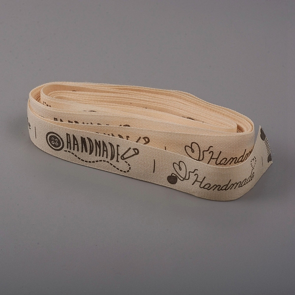 PandaHall Word Printed Cotton Ribbon, Garment Accessories, with Word Handmade with Love, Black, 5/8 inch(16mm), 0.4mm, about 5yards...
PandaHall Word Printed Cotton Ribbon, Garment Accessories, with Word Handmade with Love, Black, 5/8 inch(16mm), 0.4mm, about 5yards...