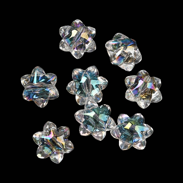 PandaHall AB Color Plated Acrylic Beads, Flower, Clear AB, 10x9x7mm, Hole: 1.4mm Acrylic Flower White
PandaHall AB Color Plated Acrylic Beads, Flower, Clear AB, 10x9x7mm, Hole: 1.4mm Acrylic Flower White