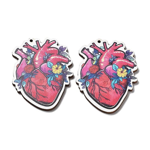 PandaHall Single Face Printed Wood Big Pendants, Valentine's Day Charms, Heart, 54x40x2.5mm, Hole: 1.8mm Wood Heart
PandaHall Single Face Printed Wood Big Pendants, Valentine's Day Charms, Heart, 54x40x2.5mm, Hole: 1.8mm Wood Heart