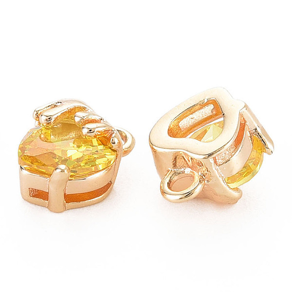 PandaHall Brass Micro Pave Cubic Zirconia Charms, Real 18K Gold Plated, Nickel Free, Heart, Gold, 8.5x6.5x5mm, Hole: 1.4mm Brass+Cubic...
PandaHall Brass Micro Pave Cubic Zirconia Charms, Real 18K Gold Plated, Nickel Free, Heart, Gold, 8.5x6.5x5mm, Hole: 1.4mm Brass+Cubic...
