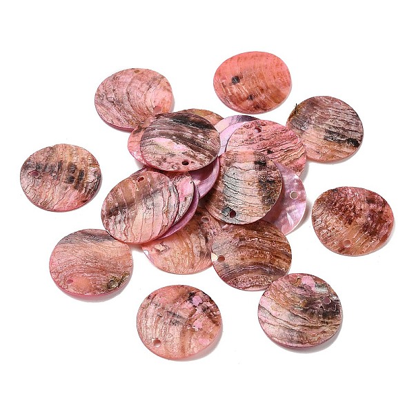 PandaHall Spray Painted Natural Akoya Shell Pendants, Mother of Shell, Flat Round Charms, Pink, 20.5x1~3mm, Hole: 1.5mm Shell Flat Round...
PandaHall Spray Painted Natural Akoya Shell Pendants, Mother of Shell, Flat Round Charms, Pink, 20.5x1~3mm, Hole: 1.5mm Shell Flat Round...
