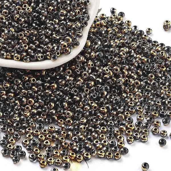 PandaHall Inside Colours Glass Seed Beads, Half Gilded Plated, Round, Black, 3.5x2.5mm, Hole: 1mm, about 11250pcs/pound Glass Black
PandaHall Inside Colours Glass Seed Beads, Half Gilded Plated, Round, Black, 3.5x2.5mm, Hole: 1mm, about 11250pcs/pound Glass Black
