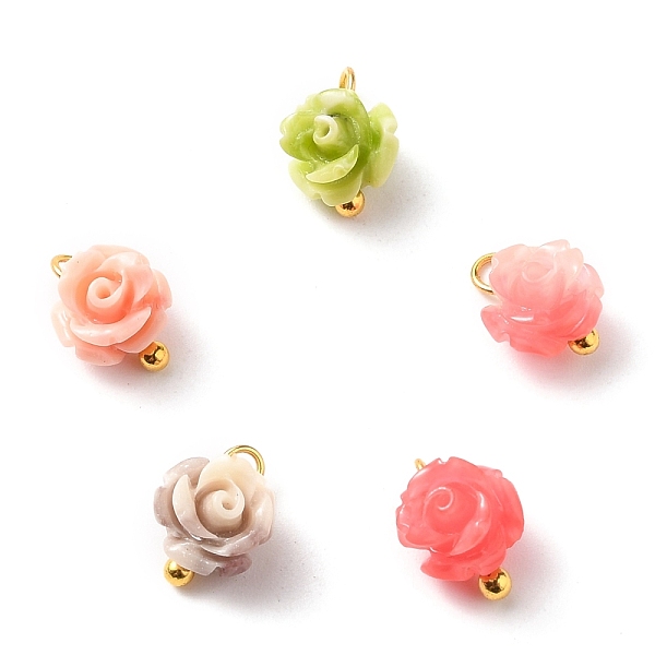 PandaHall Synthetic Coral Charms, with Golden Brass Ball Head Pins, Flower, Mixed Color, 9x7x6.5mm, Hole: 1.6mm Synthetic Coral Flower..., Multicolor
PandaHall Synthetic Coral Charms, with Golden Brass Ball Head Pins, Flower, Mixed Color, 9x7x6.5mm, Hole: 1.6mm Synthetic Coral Flower..., Multicolor