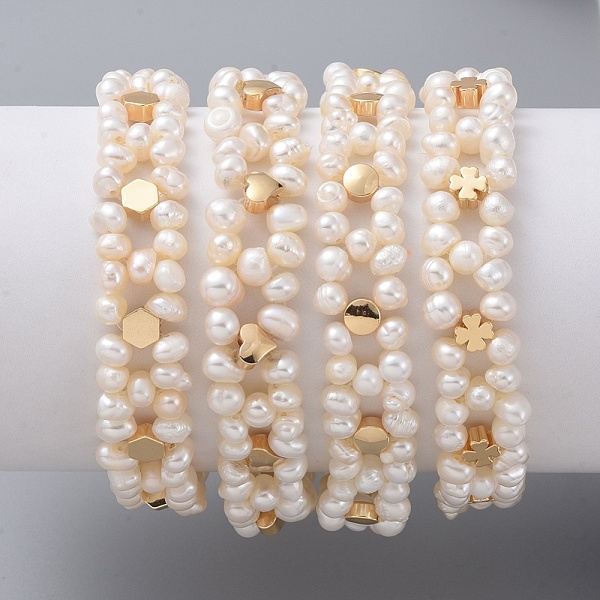 PandaHall Beaded Bracelets, with Natural Pearl, Brass Findings, Cornsilk, Real 18K Gold Plated, 6-7/8 inch~7-1/2 inch(17.5~19cm), 13mm Pearl...
PandaHall Beaded Bracelets, with Natural Pearl, Brass Findings, Cornsilk, Real 18K Gold Plated, 6-7/8 inch~7-1/2 inch(17.5~19cm), 13mm Pearl...