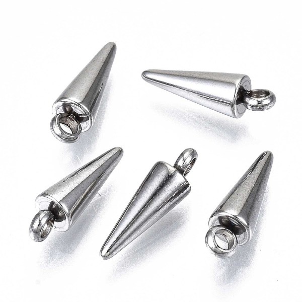 PandaHall 201 Stainless Steel Pendants, Cone, Stainless Steel Color, 12.5x4mm, Hole: 1.6mm 201 Stainless Steel Cone
PandaHall 201 Stainless Steel Pendants, Cone, Stainless Steel Color, 12.5x4mm, Hole: 1.6mm 201 Stainless Steel Cone