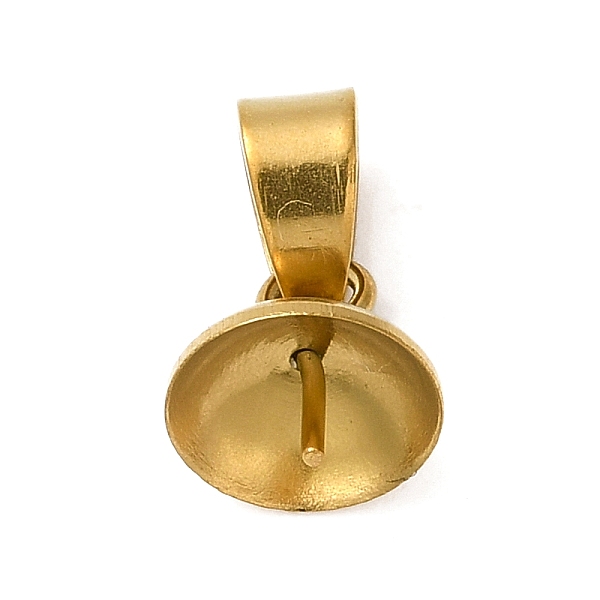 PandaHall 304 Stainless Steel Cup Pearl Peg Bails Pin Pendants, For Half Drilled Beads, Golden, 13mm, Pendant: 8x8mm, Hole: 5x3.5mm, Pin...
PandaHall 304 Stainless Steel Cup Pearl Peg Bails Pin Pendants, For Half Drilled Beads, Golden, 13mm, Pendant: 8x8mm, Hole: 5x3.5mm, Pin...