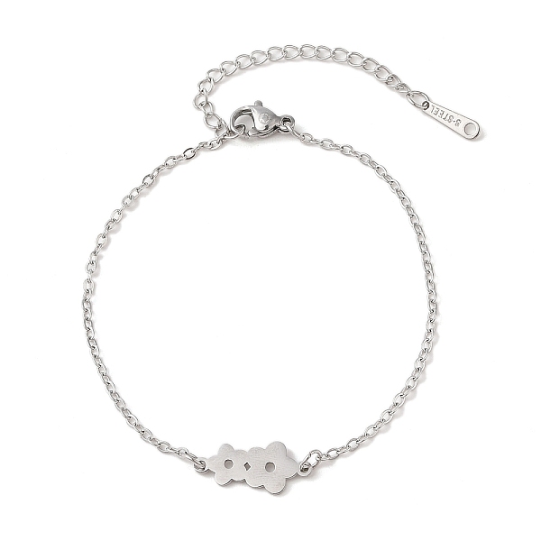 PandaHall 304 Stainless Steel Bracelets, Flower, Stainless Steel Color, 7 inch(17.7cm) 304 Stainless Steel Flower
PandaHall 304 Stainless Steel Bracelets, Flower, Stainless Steel Color, 7 inch(17.7cm) 304 Stainless Steel Flower