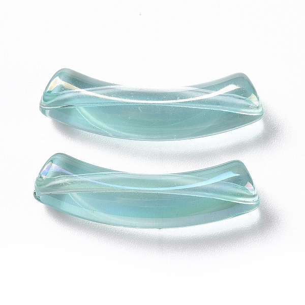 PandaHall UV Plating Transparent Rainbow Iridescent Acrylic Beads, Curved Tube, Turquoise, 32~33x10x8mm, Hole: 1.6mm Acrylic Tube Green
PandaHall UV Plating Transparent Rainbow Iridescent Acrylic Beads, Curved Tube, Turquoise, 32~33x10x8mm, Hole: 1.6mm Acrylic Tube Green