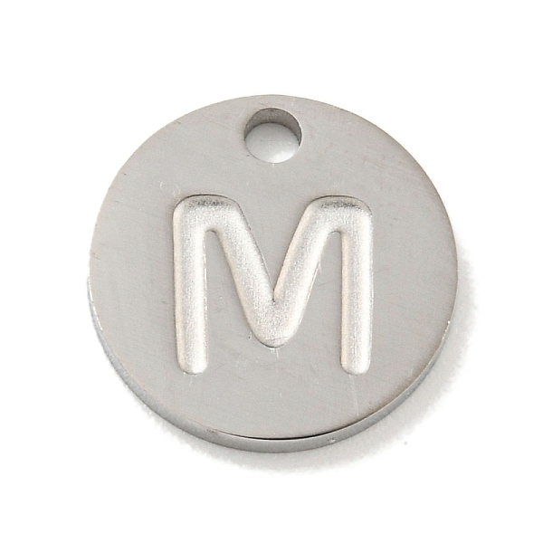 PandaHall 304 Stainless Steel Pendants, Laser Cut, Flat Round with Letter Charm, Stainless Steel Color, Letter M, 10x1mm, Hole: 1.4mm 304...
PandaHall 304 Stainless Steel Pendants, Laser Cut, Flat Round with Letter Charm, Stainless Steel Color, Letter M, 10x1mm, Hole: 1.4mm 304...