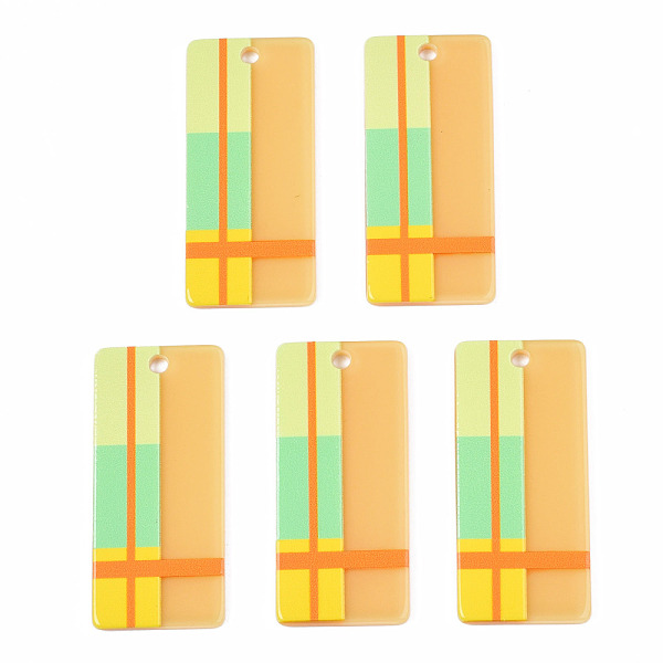PandaHall Acrylic Big Pendants, 3D Printed, Rectangle, Gold, 50x22x2~3mm, Hole: 3mm Acrylic Rectangle Gold
PandaHall Acrylic Big Pendants, 3D Printed, Rectangle, Gold, 50x22x2~3mm, Hole: 3mm Acrylic Rectangle Gold