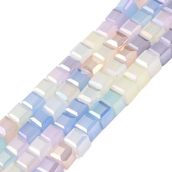PandaHall Electroplate Transparent Glass Beads Strands, Faceted, Cube, Thistle, 4x4x4mm, Hole: 1.6mm, about 100pcs/strand, 15.75 inch~15.94..., Purple
PandaHall Electroplate Transparent Glass Beads Strands, Faceted, Cube, Thistle, 4x4x4mm, Hole: 1.6mm, about 100pcs/strand, 15.75 inch~15.94..., Purple