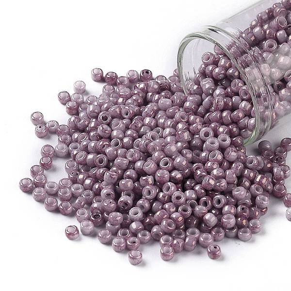 PandaHall TOHO Round Seed Beads, Japanese Seed Beads, (1202) Opaque Dark Rose Marbled, 8/0, 3mm, Hole: 1mm, about 222pcs/10g Glass Purple
PandaHall TOHO Round Seed Beads, Japanese Seed Beads, (1202) Opaque Dark Rose Marbled, 8/0, 3mm, Hole: 1mm, about 222pcs/10g Glass Purple