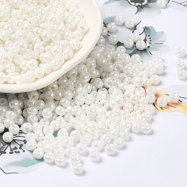 PandaHall Glass Seed Beads, Ceylon, Round Hole, Round, White, 4x3mm, Hole: 1.4mm, 7650pcs/pound Glass White
PandaHall Glass Seed Beads, Ceylon, Round Hole, Round, White, 4x3mm, Hole: 1.4mm, 7650pcs/pound Glass White