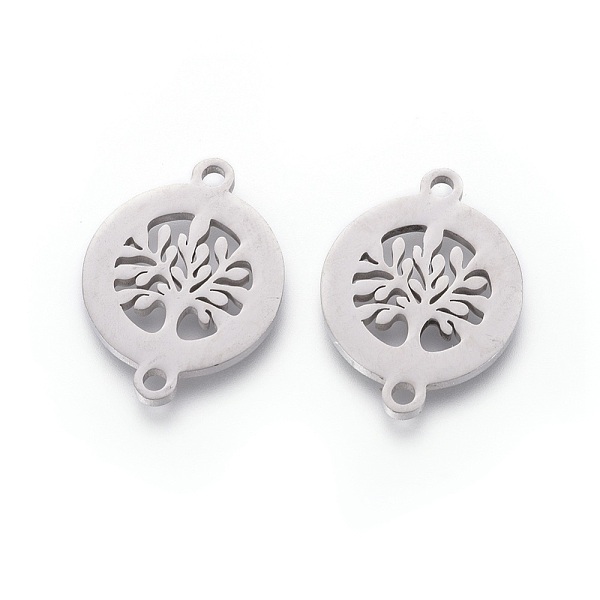PandaHall 201 Stainless Steel Links, Manual Polishing, Flat Round with Tree, Stainless Steel Color, 20x15x1.5mm, Hole: 1.6mm 201 Stainless...
PandaHall 201 Stainless Steel Links, Manual Polishing, Flat Round with Tree, Stainless Steel Color, 20x15x1.5mm, Hole: 1.6mm 201 Stainless...