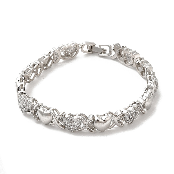 PandaHall Cubic Zirconia Heart Link Chain Bracelet, Brass Bracelet, Lead Free & Cadmium Free, Platinum, 7-1/2 inch(19cm) Cubic Zirconia..., Clear
PandaHall Cubic Zirconia Heart Link Chain Bracelet, Brass Bracelet, Lead Free & Cadmium Free, Platinum, 7-1/2 inch(19cm) Cubic Zirconia..., Clear