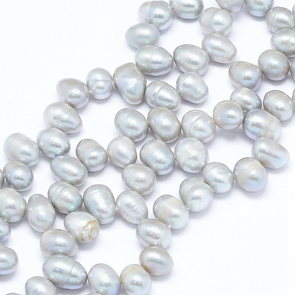 PandaHall Natural Cultured Freshwater Pearl Beads Strands, Potato, Alice Blue, 7~11x7~8mm, Hole: 0.8mm, about 59pcs/strand, 14.7 inch(36cm)...
PandaHall Natural Cultured Freshwater Pearl Beads Strands, Potato, Alice Blue, 7~11x7~8mm, Hole: 0.8mm, about 59pcs/strand, 14.7 inch(36cm)...