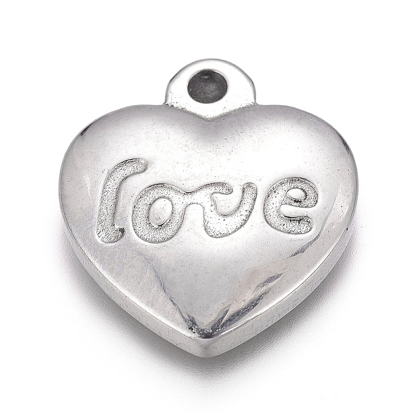 PandaHall Valentine's Day 304 Stainless Steel Pendants, Heart with Word Love, Stainless Steel Color, 17x15x3mm, Hole: 1.8mm 304 Stainless...
PandaHall Valentine's Day 304 Stainless Steel Pendants, Heart with Word Love, Stainless Steel Color, 17x15x3mm, Hole: 1.8mm 304 Stainless...