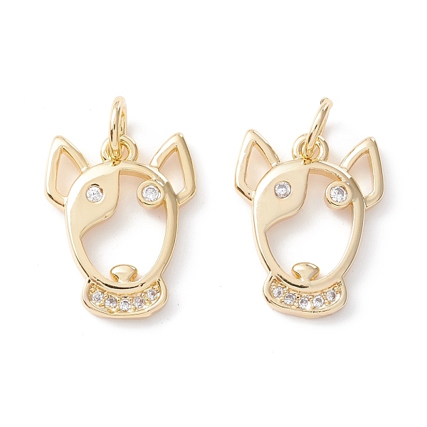 PandaHall Brass Micro Pave Clear Cubic Zirconia Pendants, Cadmium Free & Lead Free, Real 18K Gold Plated, Bull Terrier, Real 18K Gold Plated...
PandaHall Brass Micro Pave Clear Cubic Zirconia Pendants, Cadmium Free & Lead Free, Real 18K Gold Plated, Bull Terrier, Real 18K Gold Plated...
