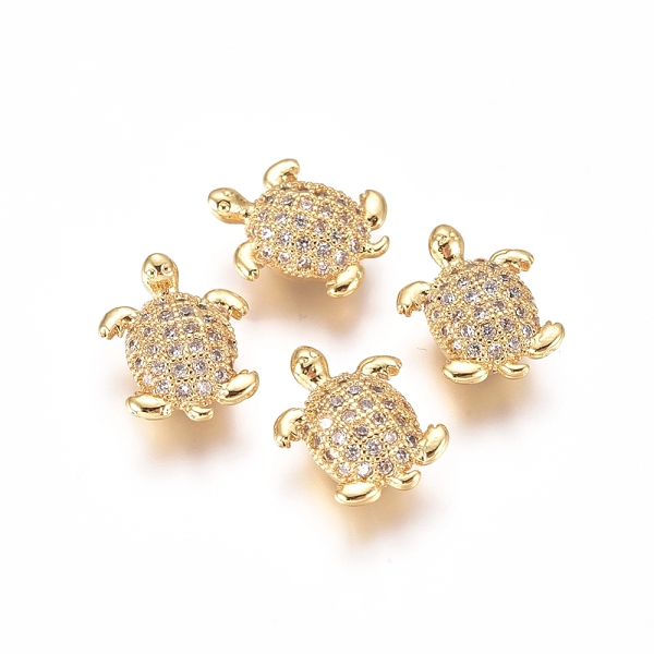 PandaHall Brass Micro Pave Clear Cubic Zirconia Beads, Tortoise, Golden, 11x9x4mm, Hole: 1.2mm Brass+Cubic Zirconia Tortoise Clear
PandaHall Brass Micro Pave Clear Cubic Zirconia Beads, Tortoise, Golden, 11x9x4mm, Hole: 1.2mm Brass+Cubic Zirconia Tortoise Clear