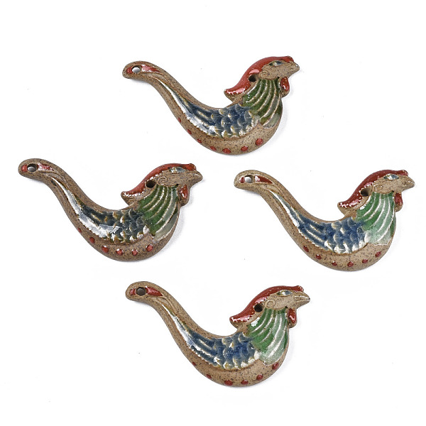 PandaHall Handmade Porcelain Big Pendants, Famille Rose Style, Bird, Camel, 49~61x77~79x11~12mm, Hole: 3.5mm Porcelain Bird Brown
PandaHall Handmade Porcelain Big Pendants, Famille Rose Style, Bird, Camel, 49~61x77~79x11~12mm, Hole: 3.5mm Porcelain Bird Brown