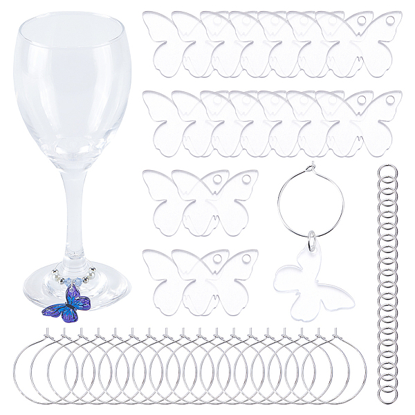 PandaHall SUNNYCLUE DIY Blank Wine Glass Charm Making Kit, Including Acrylic Pendants, Brass Wine Glass Charm Rings, Brass Jump Rings...
PandaHall SUNNYCLUE DIY Blank Wine Glass Charm Making Kit, Including Acrylic Pendants, Brass Wine Glass Charm Rings, Brass Jump Rings...